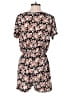 French Grey Floral Black Romper Size M - photo 2