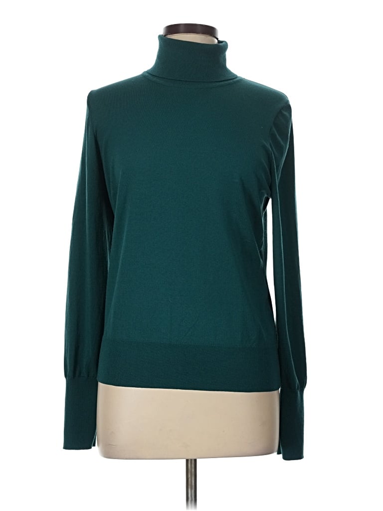 Pre-owned Express Turtleneck Sweater In Teal
