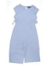 THREE PINK HEARTS Checkered-gingham Blue Romper Size XL (kids) - photo 1