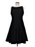 Calvin Klein Solid Black Cocktail Dress Size 8 (petite) - photo 1