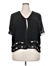 Studio 1 100% Polyester Black Short Sleeve Blouse Size 20W - photo 1