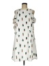 Do & Be 100% Polyester Graphic White Casual Dress Size 8 - photo 1