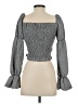 More To Come Gray 3/4 Sleeve Blouse Size S - photo 2