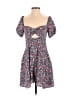 GB 100% Polyester Floral Blue Casual Dress Size XS - photo 1