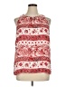Ann Taylor LOFT Outlet 100% Polyester Red Sleeveless Blouse Size XL - photo 1