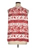 Ann Taylor LOFT Outlet 100% Polyester Red Sleeveless Blouse Size XL - photo 2