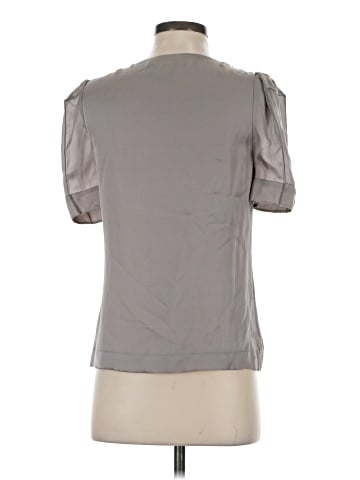 Isabel Short Sleeve Silk Top (view 2)