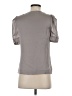 Isabel 100% Silk Gray Short Sleeve Silk Top Size S - photo 2