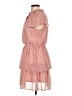 Aqua 100% Polyester Hearts Pink Casual Dress Size L - photo 5