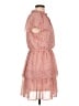 Aqua 100% Polyester Hearts Pink Casual Dress Size L - photo 4