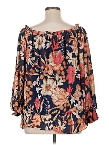 Flying Tomato 3/4 Sleeve Blouse (view 2)