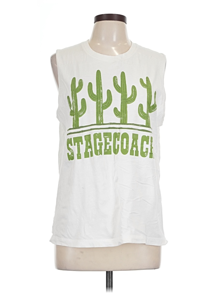 Pre-owned Assorted Brands Sleeveless T-shirt In White