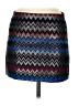 Alice + Olivia Chevron-herringbone Blue Casual Skirt Size 10 (estimated) - photo 1