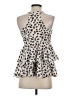 Karlie 100% Polyester Ivory Sleeveless Blouse Size 2 - photo 2
