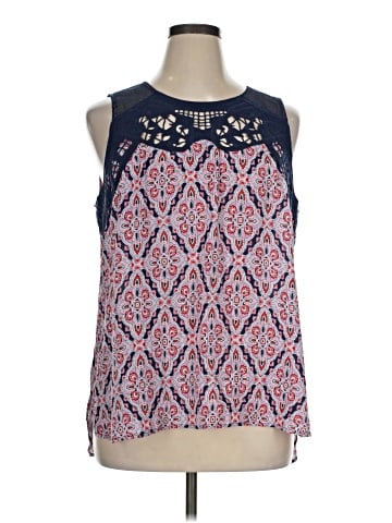 Pale Sky Sleeveless Blouse (view 1)