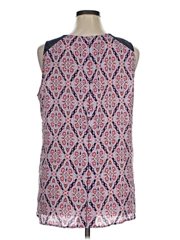 Pale Sky Sleeveless Blouse (view 2)