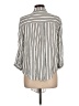 Vixbe 100% Rayon Stripes Ivory 3/4 Sleeve Button-Down Shirt Size L - photo 2
