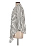 Vixbe 100% Rayon Stripes Ivory 3/4 Sleeve Button-Down Shirt Size L - photo 5