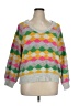 Sundance Color Block Pink Pullover Sweater Size XL - photo 1