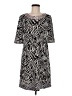BCBGMAXAZRIA Graphic Black Casual Dress Size M - photo 1