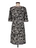 BCBGMAXAZRIA Graphic Black Casual Dress Size M - photo 2