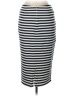J.Crew 100% Cotton Stripes White Gray Casual Skirt Size 10 - photo 2