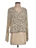 Veronica M. 100% Polyester Ivory Long Sleeve T-Shirt Size S - photo 1