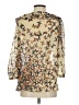 Ted Baker London 100% Polyester Graphic Floral Animal Print Gold 3/4 Sleeve Blouse Size 4 (1) - photo 2