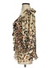 Ted Baker London 100% Polyester Graphic Floral Animal Print Gold 3/4 Sleeve Blouse Size 4 (1) - photo 5