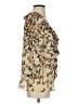 Ted Baker London 100% Polyester Graphic Floral Animal Print Gold 3/4 Sleeve Blouse Size 4 (1) - photo 4