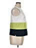 Perceptions 100% Polyester White Green Sleeveless Top Size 16 - photo 4