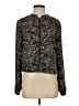Ann Taylor LOFT 100% Polyester Animal Print Black Jacket Size S - photo 1