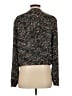 Ann Taylor LOFT 100% Polyester Animal Print Black Jacket Size S - photo 2