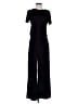 Flamingo Solid Black Jumpsuit Size M - photo 1