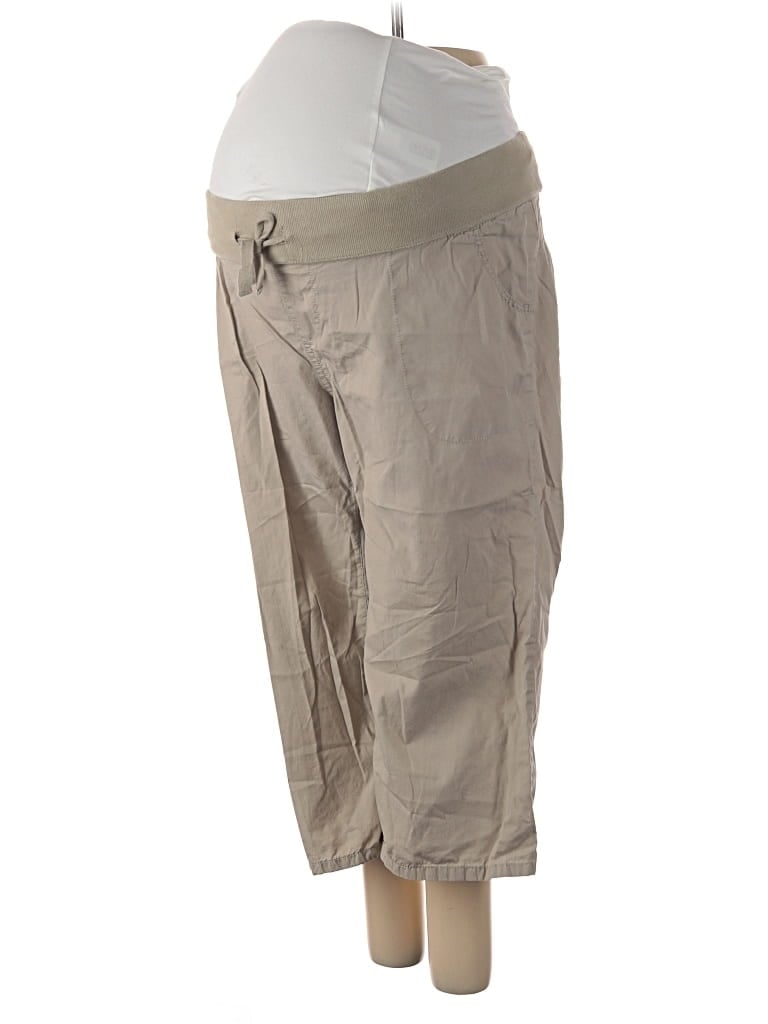 Pre-owned Liz Lange Maternity For Target Active Pants In Tan
