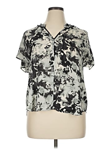 Rose + Olive Short Sleeve Blouse (view 1)