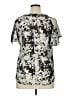 Rose + Olive 100% Polyester Camo Gray Short Sleeve Blouse Size 1X (estimated) - photo 2
