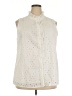 BTFBM 100% Cotton Ivory Sleeveless Button-Down Shirt Size XXL - photo 1