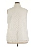 BTFBM 100% Cotton Ivory Sleeveless Button-Down Shirt Size XXL - photo 2