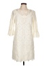 Muse 100% Cotton Ivory Cocktail Dress Size 12 - photo 1