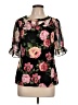Adele & May Black Short Sleeve Blouse Size L - photo 1