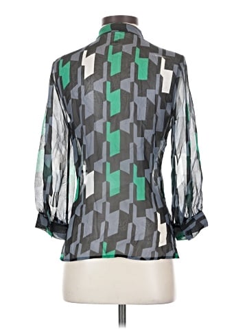 Diane von Furstenberg 3/4 Sleeve Silk Top (view 2)