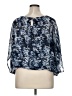 Ellen Tracy 100% Polyester Blue 3/4 Sleeve Blouse Size XL - photo 2