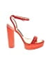 Jessica Rich Color Block Red Sandals Size EU 39 - photo 1