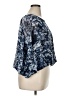 Ellen Tracy 100% Polyester Blue 3/4 Sleeve Blouse Size XL - photo 4