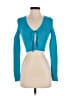Zara Teal Blue Long Sleeve Top Size S - photo 1