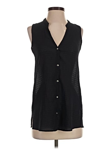 Mango Sleeveless Button-Down Shirt (view 1)