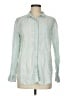 L.L.Bean 100% Linen Teal Long Sleeve Button-Down Shirt Size M - photo 1