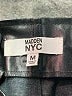 madden nyc 100% Polyurethane Metallic Silver Shorts Size M - photo 3