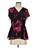 Ted Baker London 100% Polyester Black Short Sleeve Blouse Size 2 (0) - photo 1